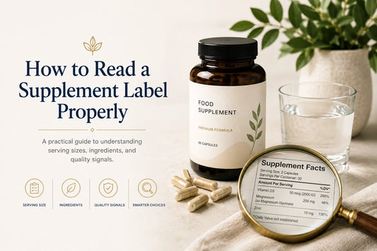 How to Read a Supplement Label Properly