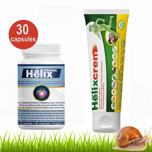 Helix Original 30 capsules and Helixcrem 100ml care set