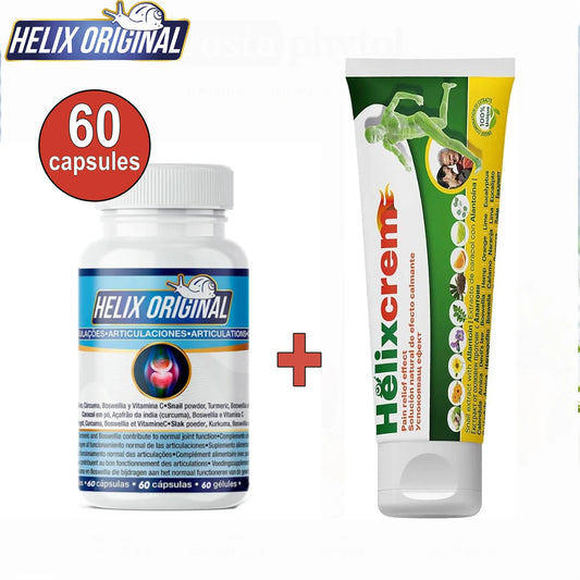 Helix Original 60 capsules and Helixcrem 100ml joint support set