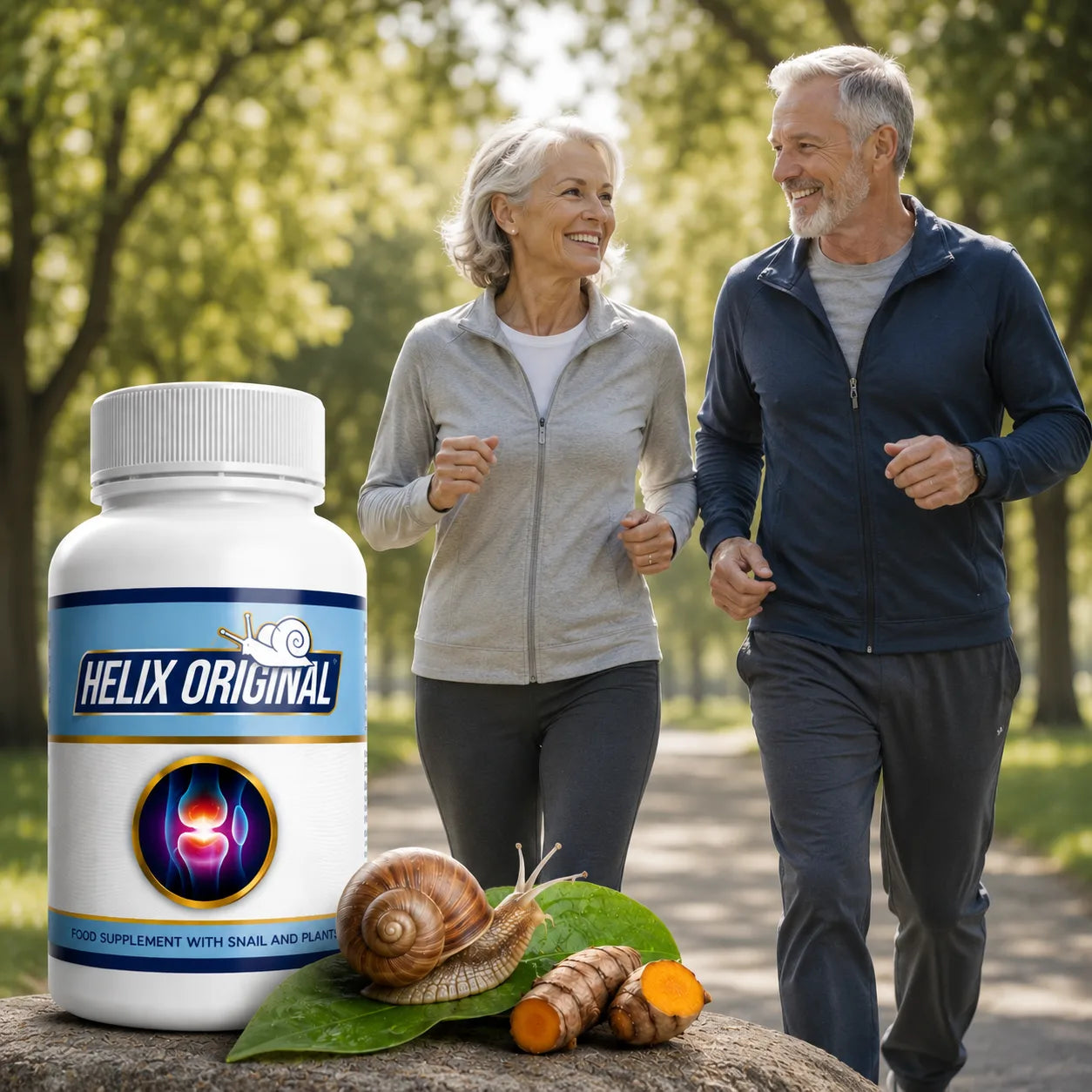 Helix Original supplement with active lifestyle concept