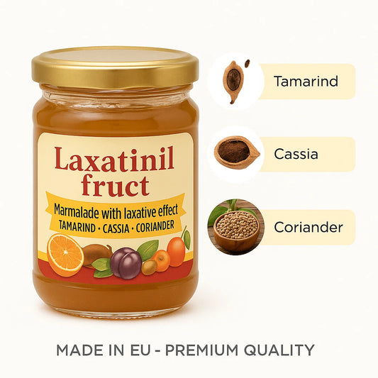 Laxatinil Fruct Supplement Ingredients Tamarind Cassia and Coriander Product Image